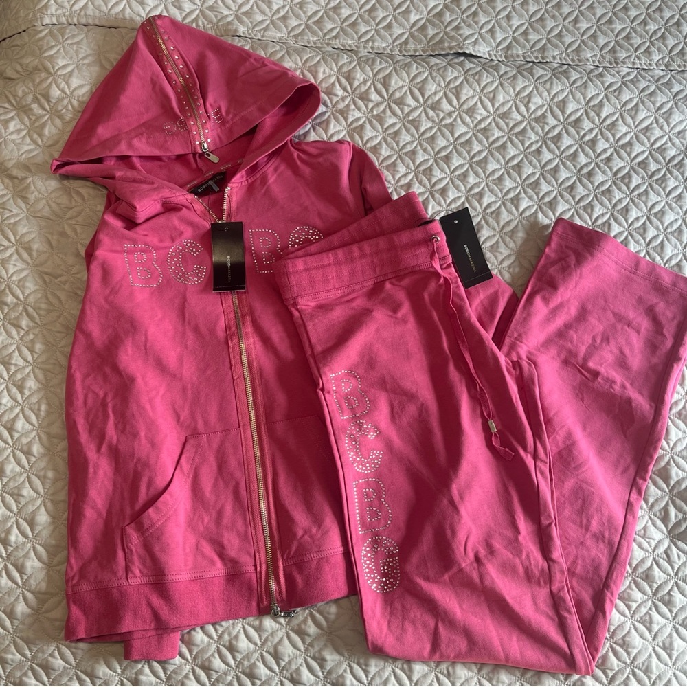 Y2K deadstock BCBG tracksuit in pink 💗
